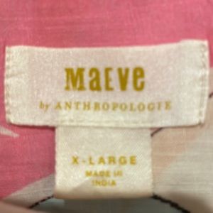 Light weight (voile) cotton blouse Maeve (by Anthropologie) size XL